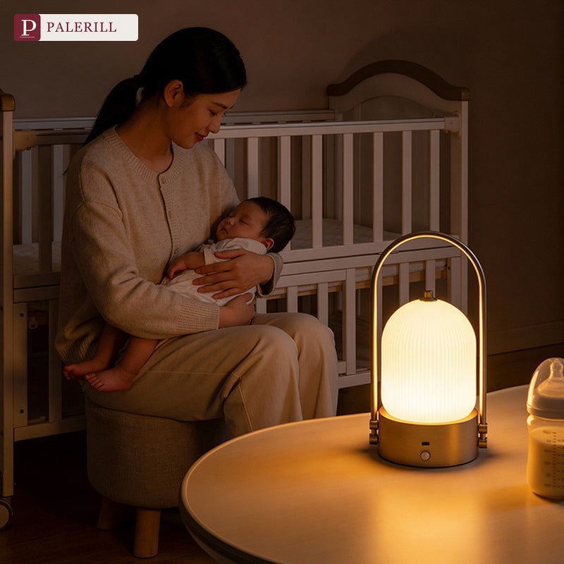 PALERILL | Rechargeable Glazed Glass Night Light with Eye-Care Glow