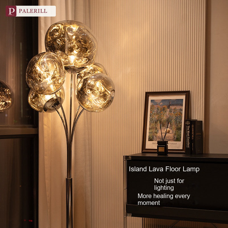 PALERILL | Bauhaus Lava-Effect Designer Floor Lamp