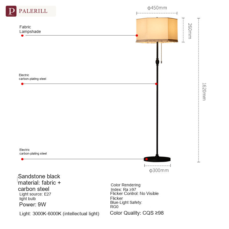 PALERILL | American Vintage Diffused-Glow Floor Lamp