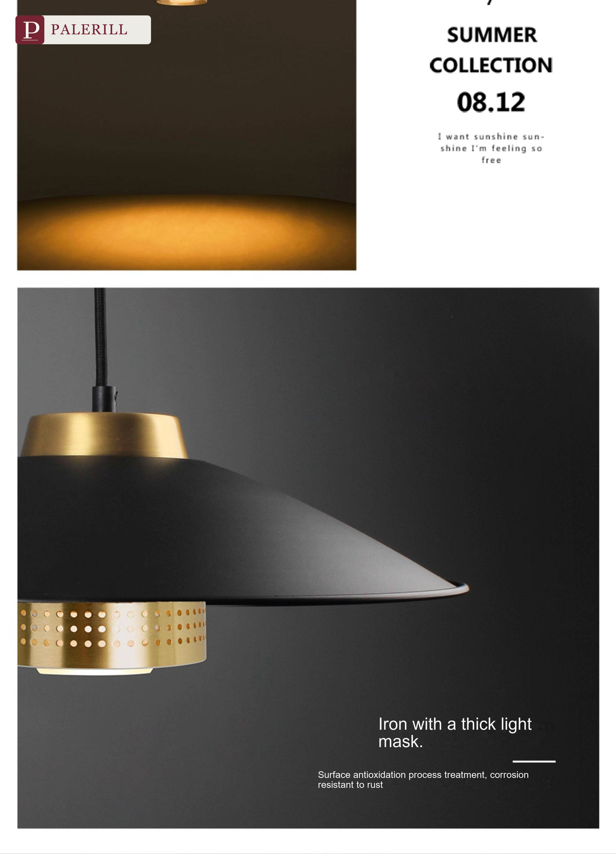 PALERILL | Minimalist LED Pendant Light for Dining & Commercial