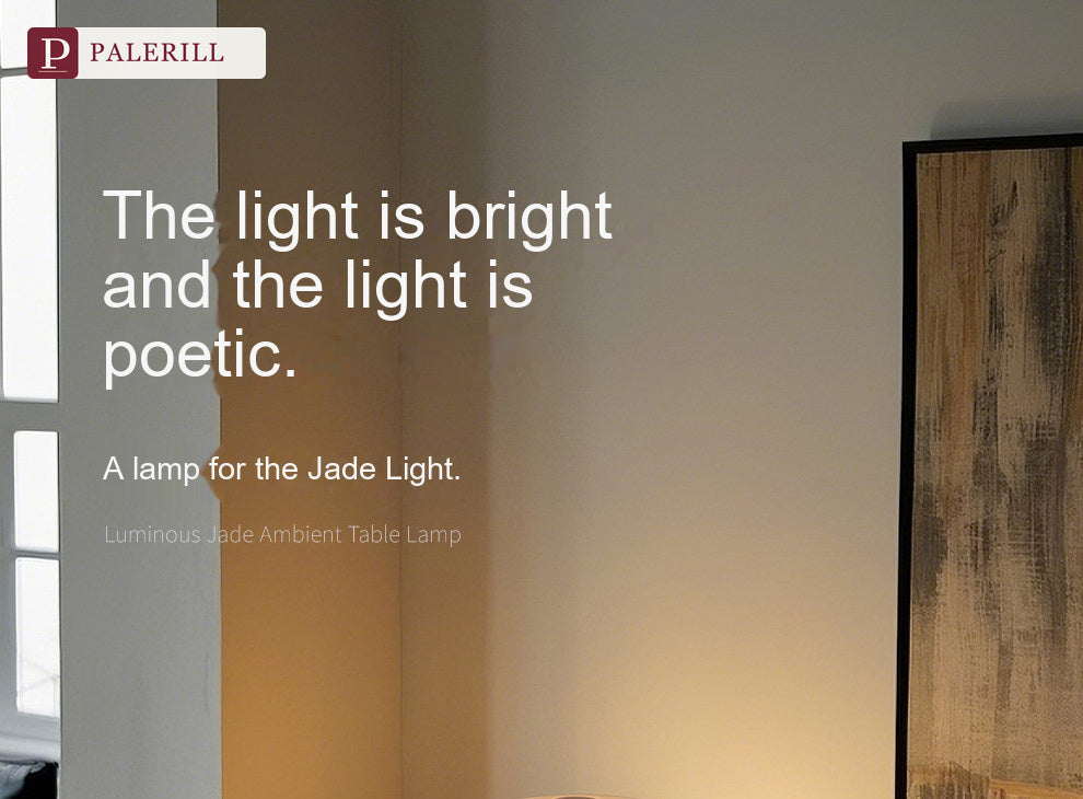 PALERILL | Wabi-Sabi Jade-Glow Vintage Table Lamp