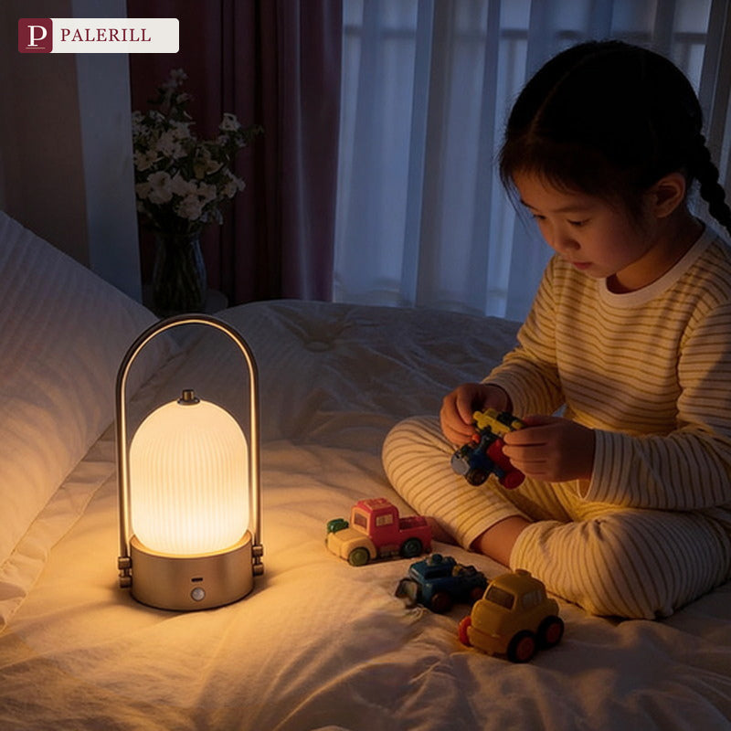 PALERILL | Rechargeable Glazed Glass Night Light with Eye-Care Glow
