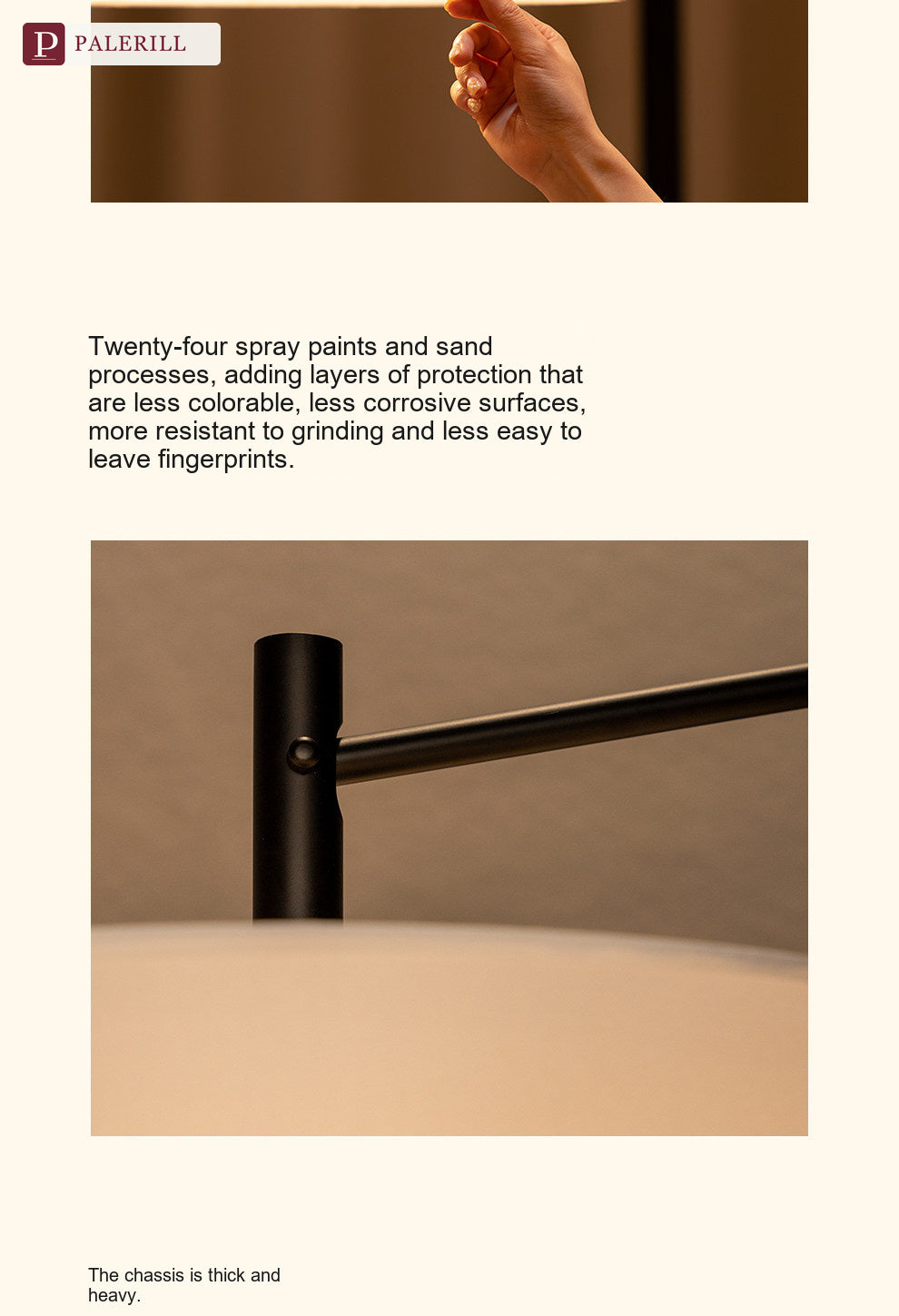 PALERILL | Large Arc Floor Lamp for High-Ceiling Spaces