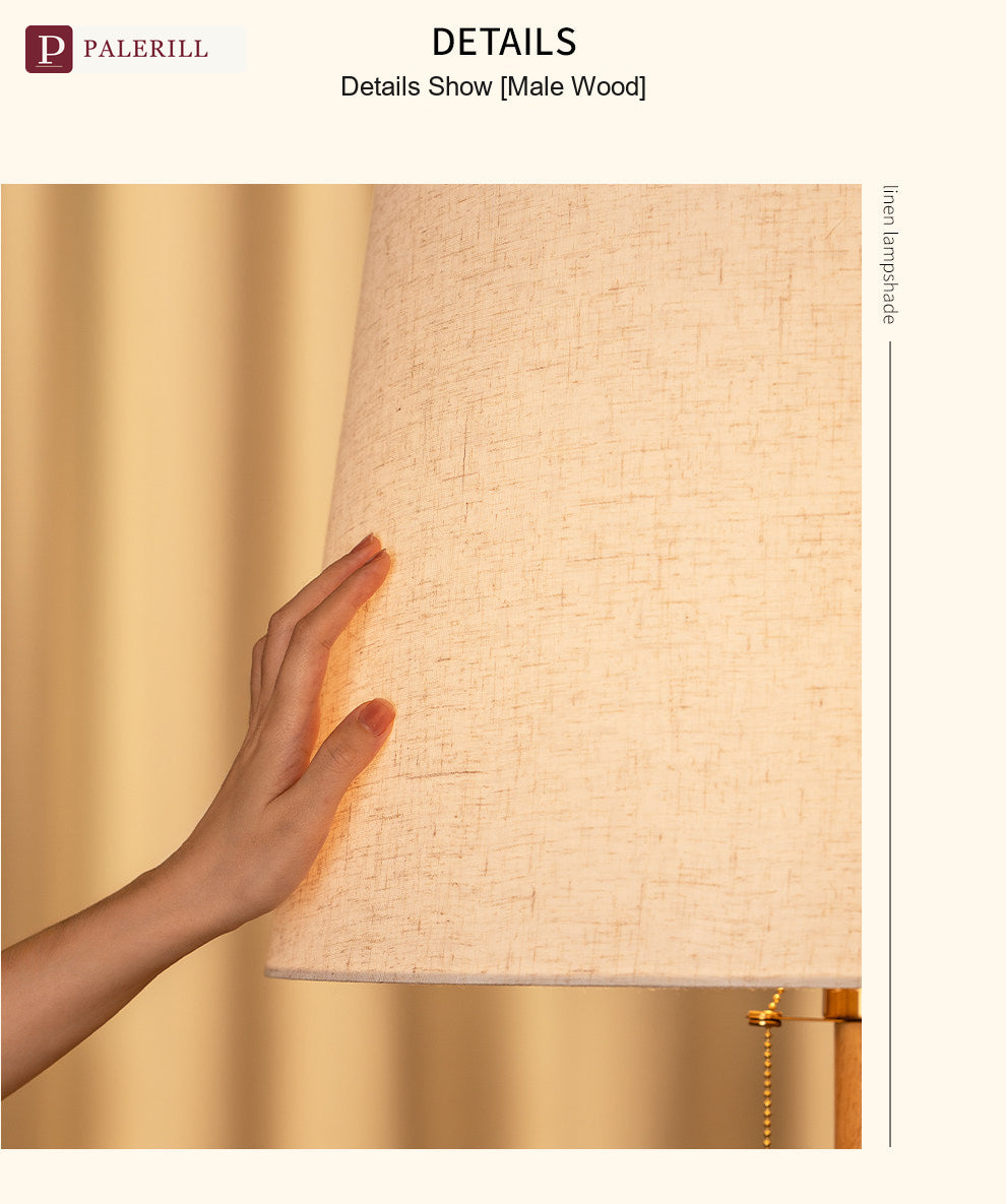 PALERILL | Natural Wood Luxury Floor Lamp