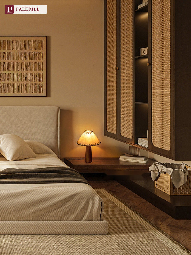 PALERILL | Mid-Century Solid Wood Table Lamp