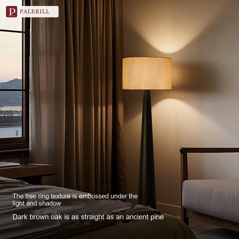 PALERILL | Italian Minimalist Designer Floor Lamp in Solid Wood