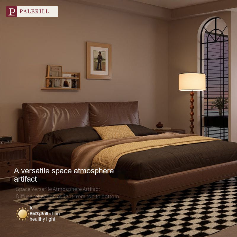 PALERILL | Mid-Century Solid Wood Full-Spectrum Floor Lamp