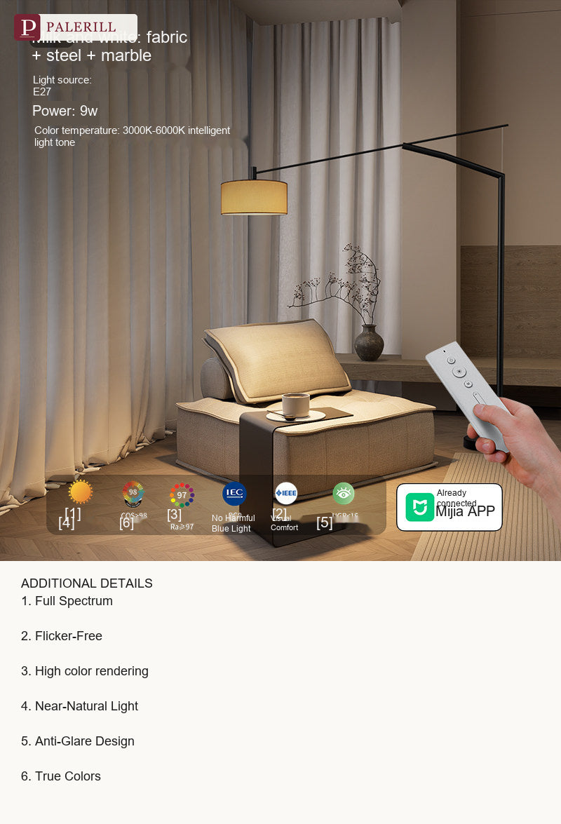 PALERILL | Statement Arc Floor Lamp for Living Room