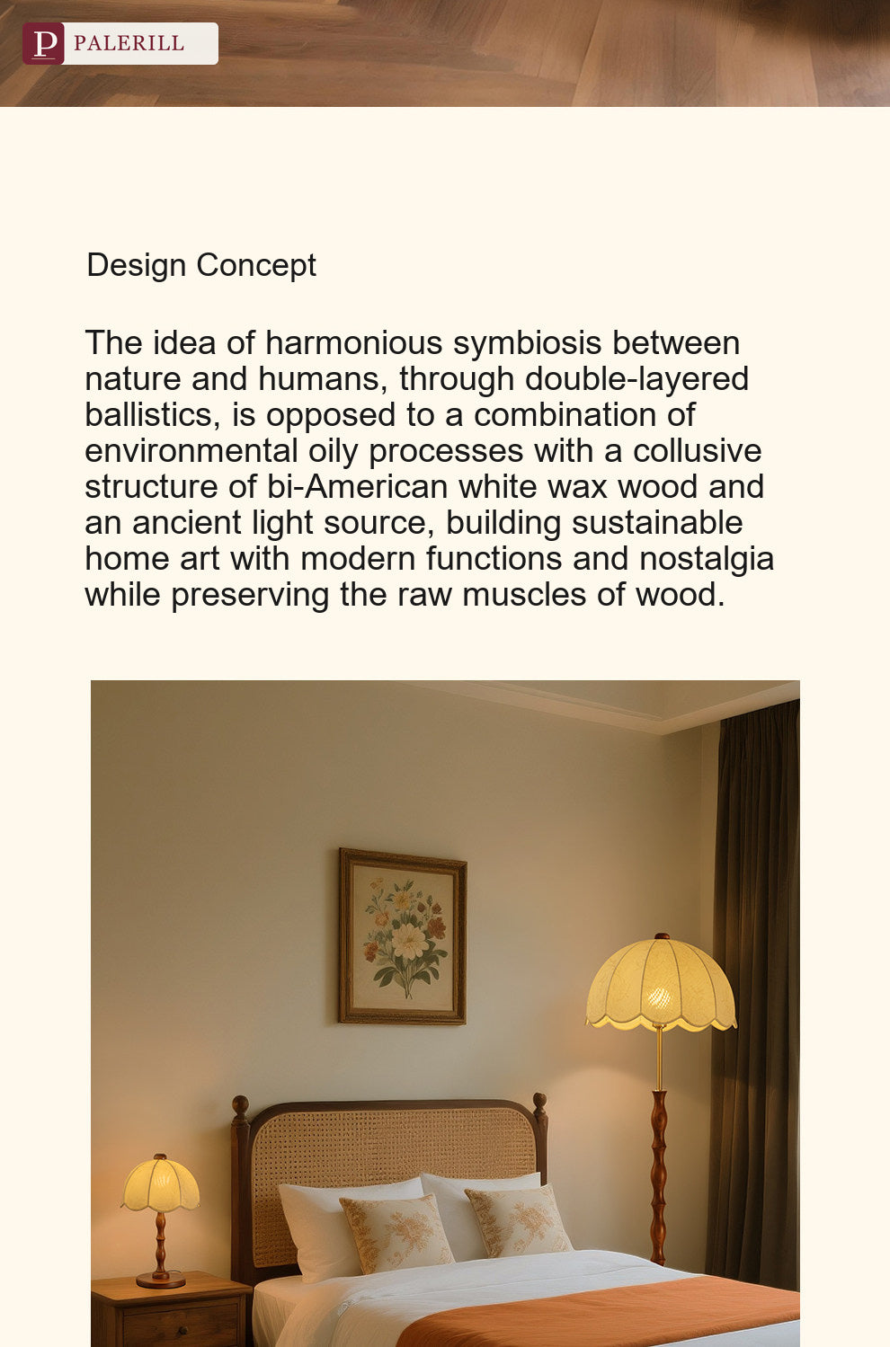 PALERILL | Mid-Century Flower-Bud Decorative Table Lamp