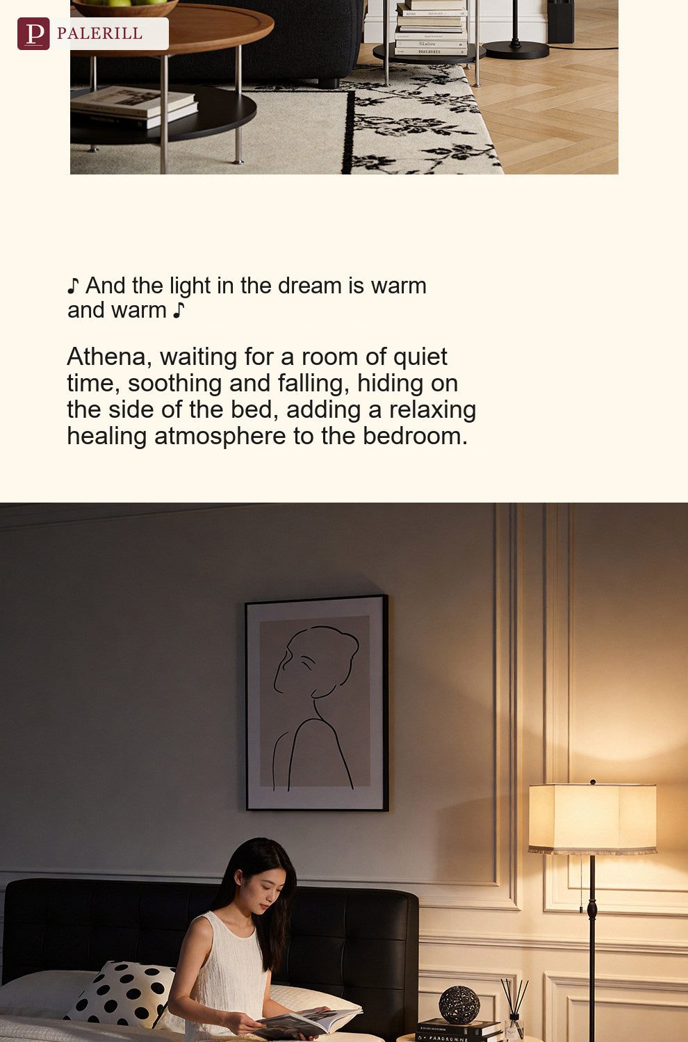 PALERILL | American Vintage Diffused-Glow Floor Lamp