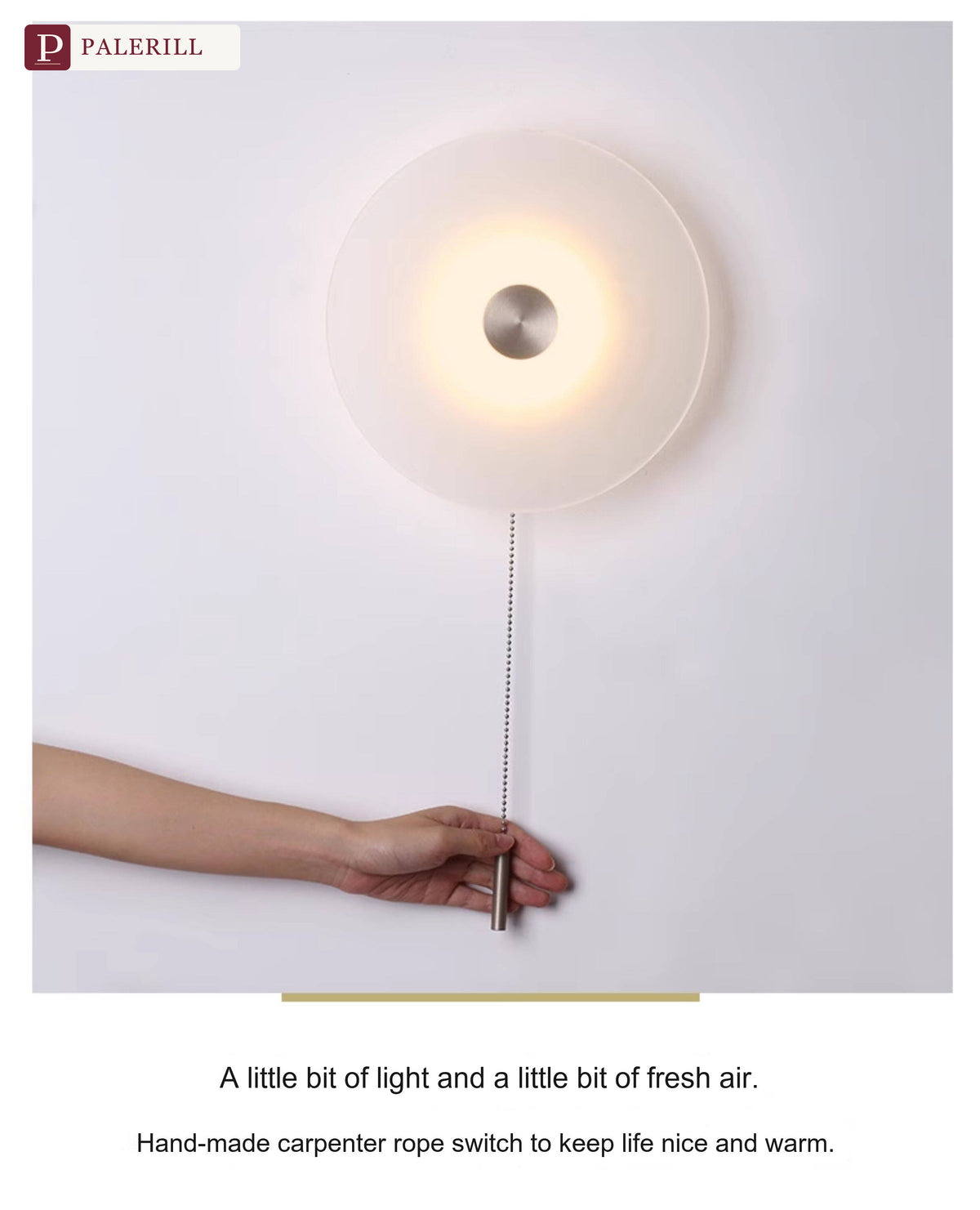 PALERILL | Creative LED Pull-Ring Wall Light