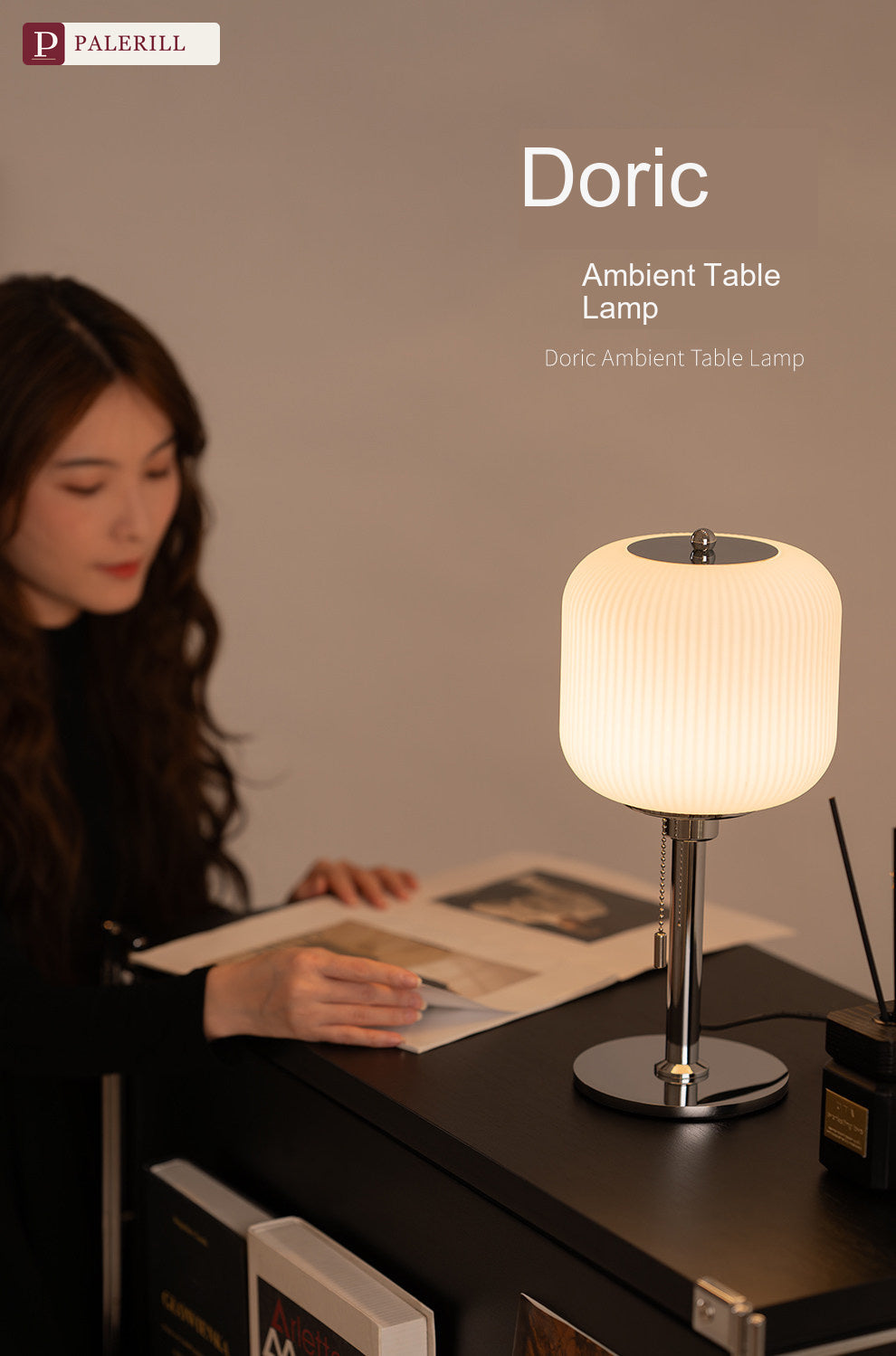 PALERILL | Bauhaus Bedside Table Lamp for Hotel & Bedroom