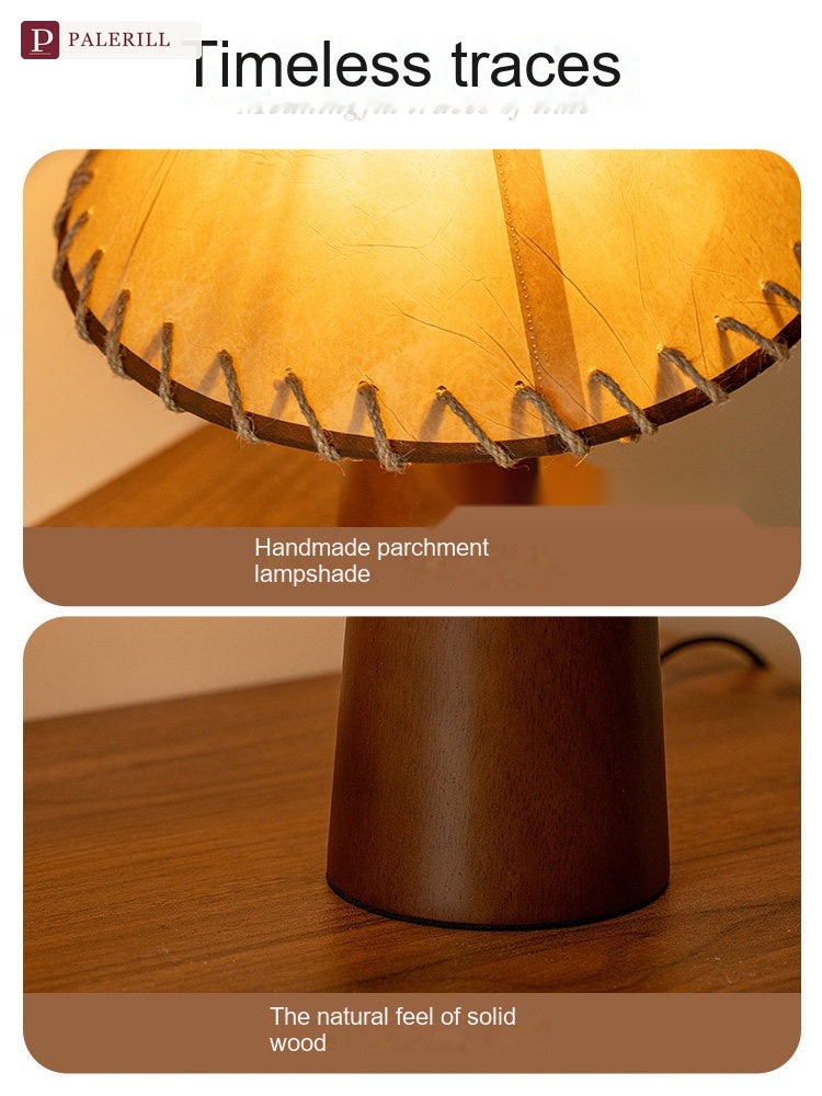 PALERILL | Mid-Century Solid Wood Table Lamp