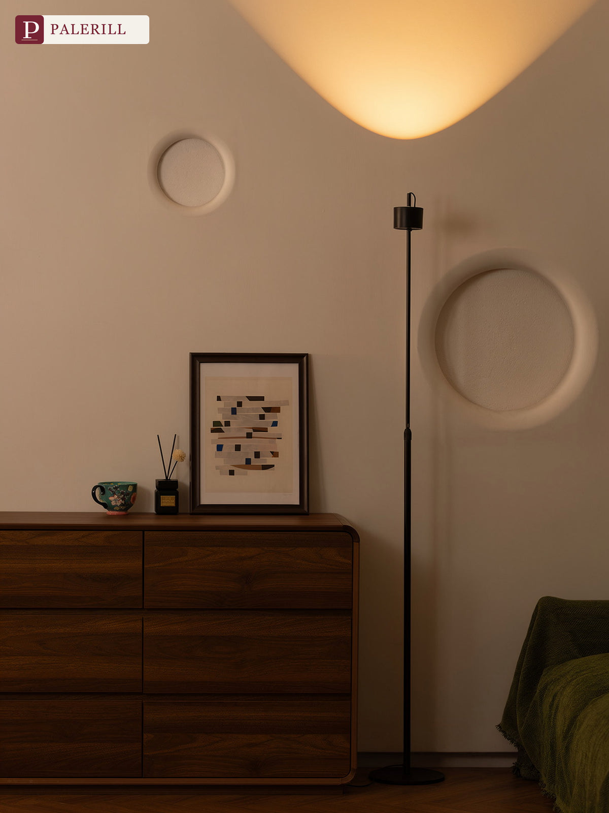 PALERILL | Red-Hood Adjustable Reading Floor Lamp
