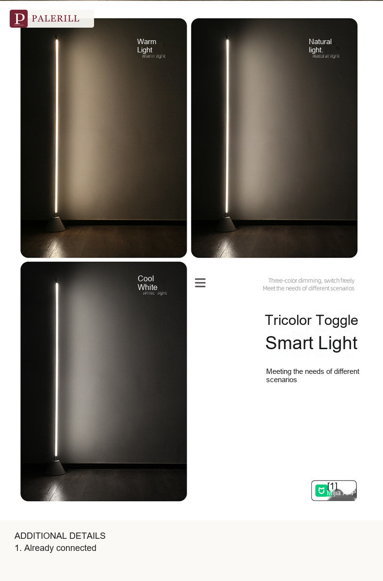 PALERILL | Smart Minimalist LED Floor Lamp