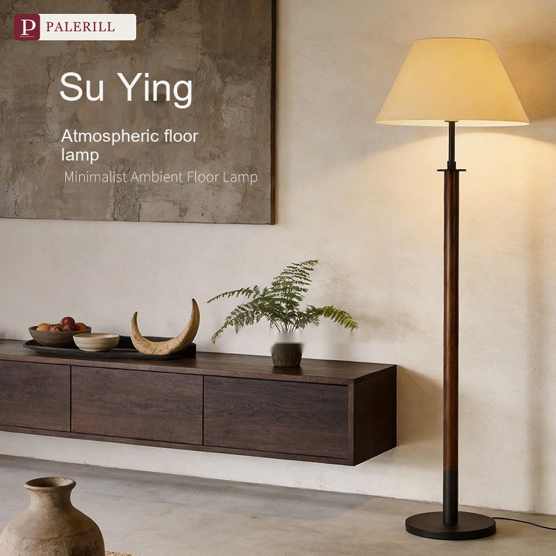 PALERILL | Mid-Century Solid Wood Dimmable Floor Lamp II