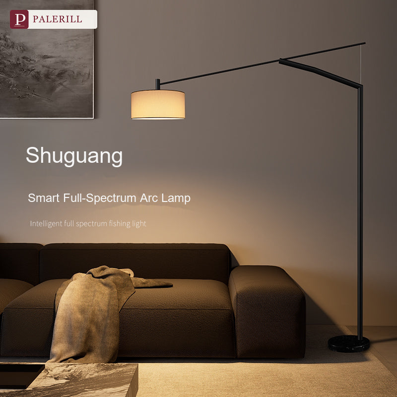 PALERILL | Large Arc Floor Lamp for High-Ceiling Spaces