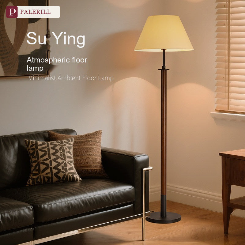 PALERILL | Mid-Century Solid Wood Dimmable Floor Lamp