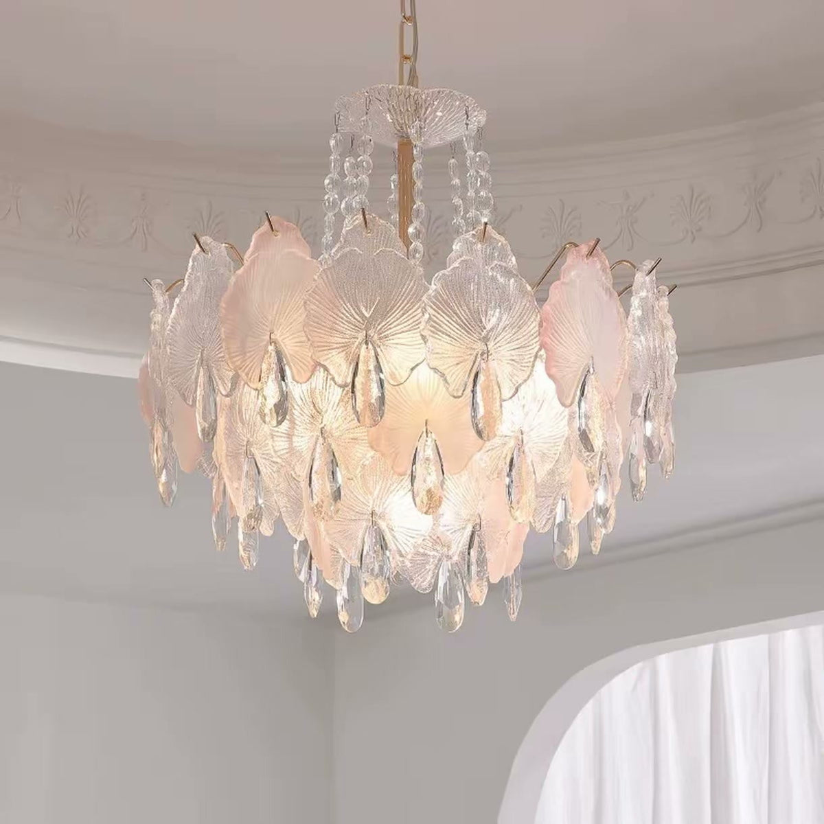 PALERILL AM0263 — French Blossom Butterfly Crystal Chandelier (view 2)