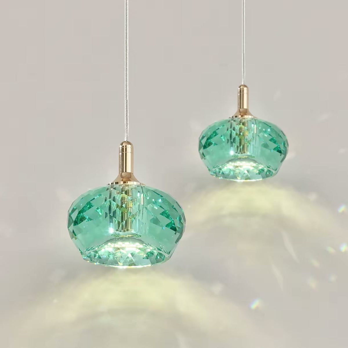 PALERILL AM0267 — French Crystal Bedside Pendant Light (view 3)