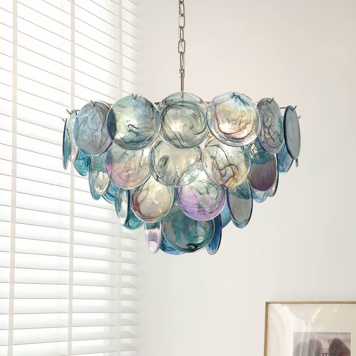 Romantic French Pink Crystal Chandelier — PALERILL AM0276