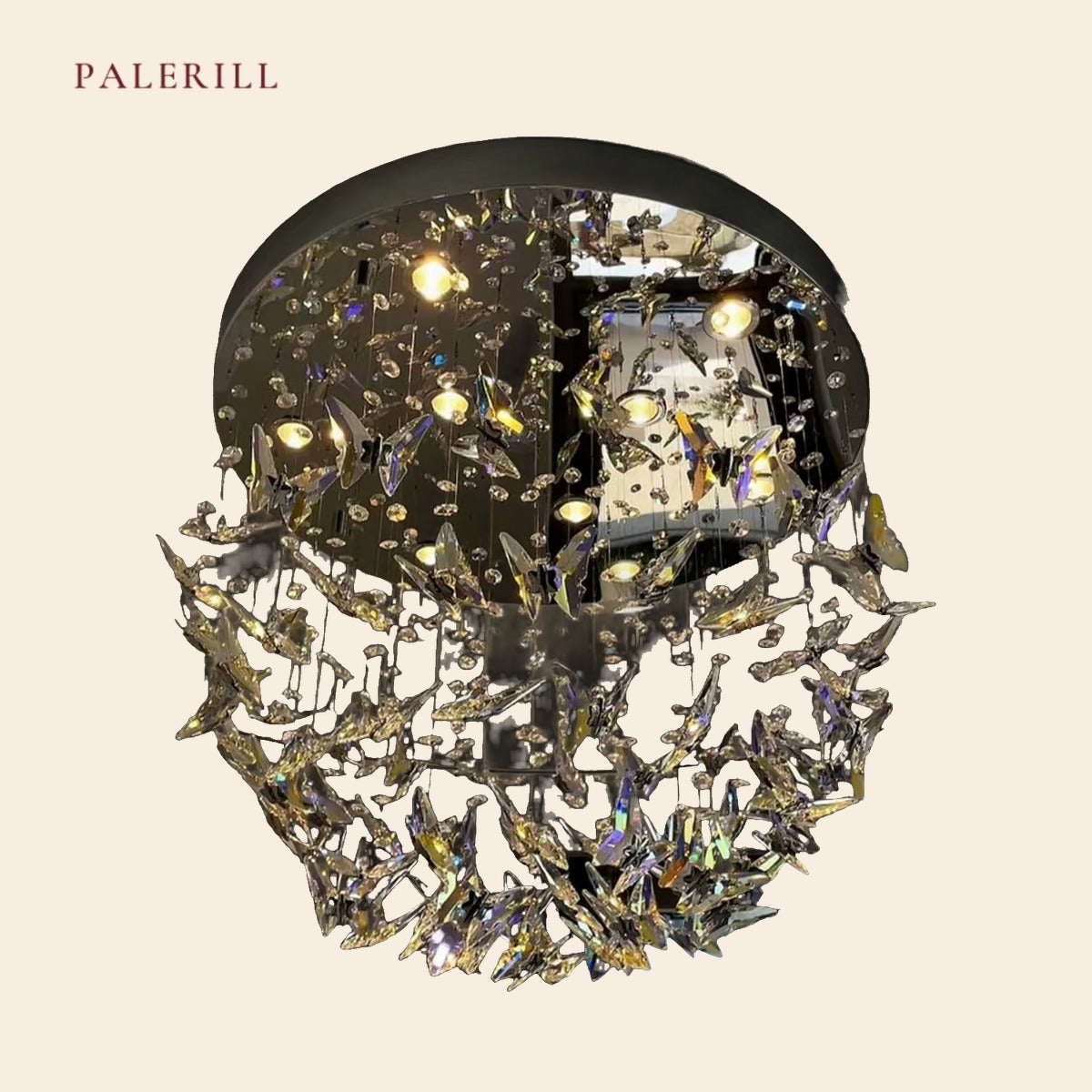 PALERILL AM0278 — Luxury Crystal Sculptural Chandelier (view 4)