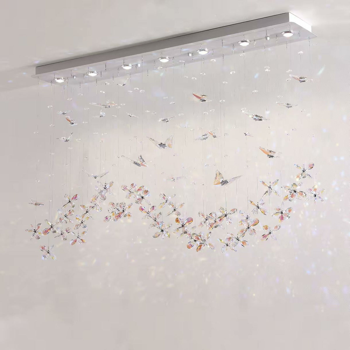 Designer Butterfly Crystal Chandelier — PALERILL AM0282