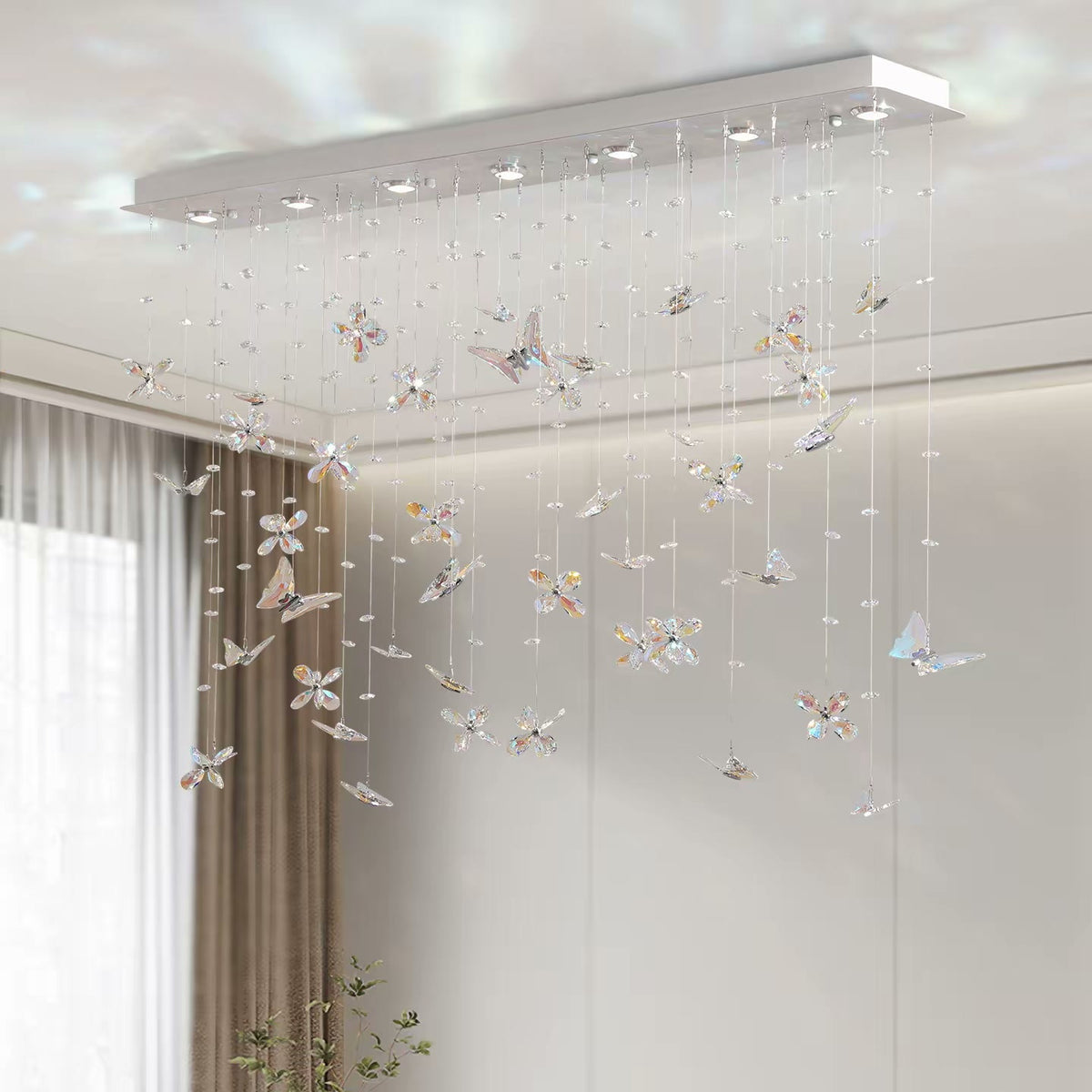 PALERILL AM0282 — Designer Butterfly Crystal Chandelier (view 3)