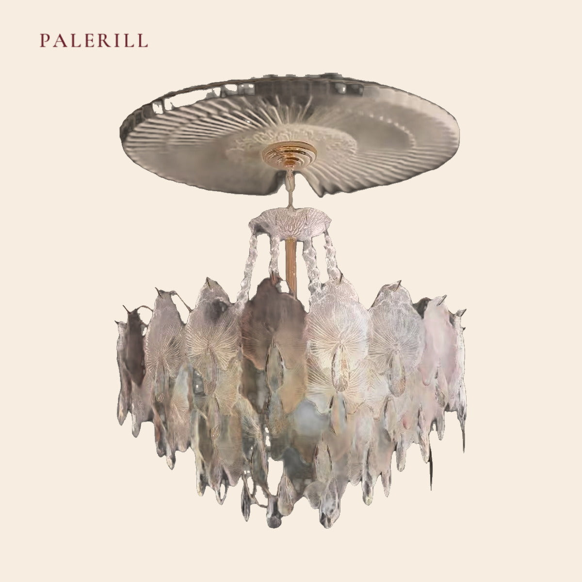French Cream Crystal Chandelier — PALERILL AM0292
