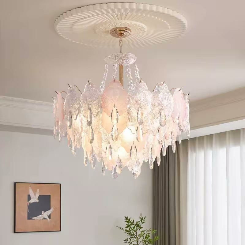 PALERILL AM0292 — French Cream Crystal Chandelier (view 3)