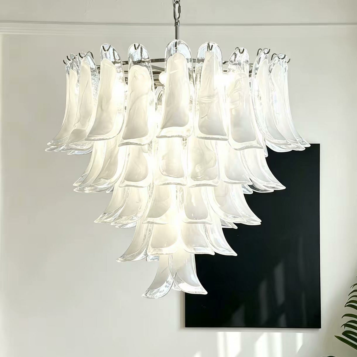 PALERILL AM0306 — Murano French Crystal Stairwell Chandelier (view 2)
