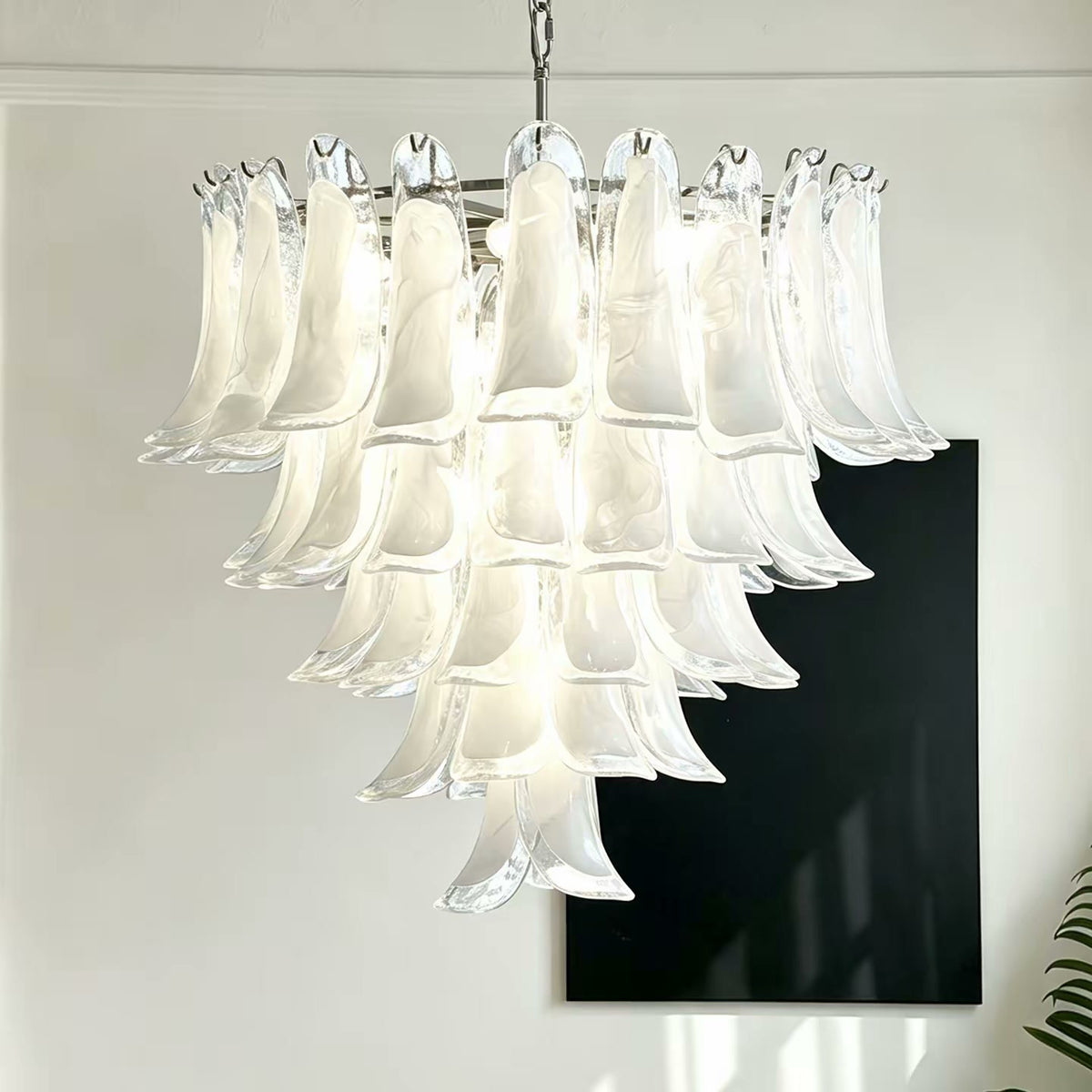 PALERILL AM0306 — Murano French Crystal Stairwell Chandelier (view 3)