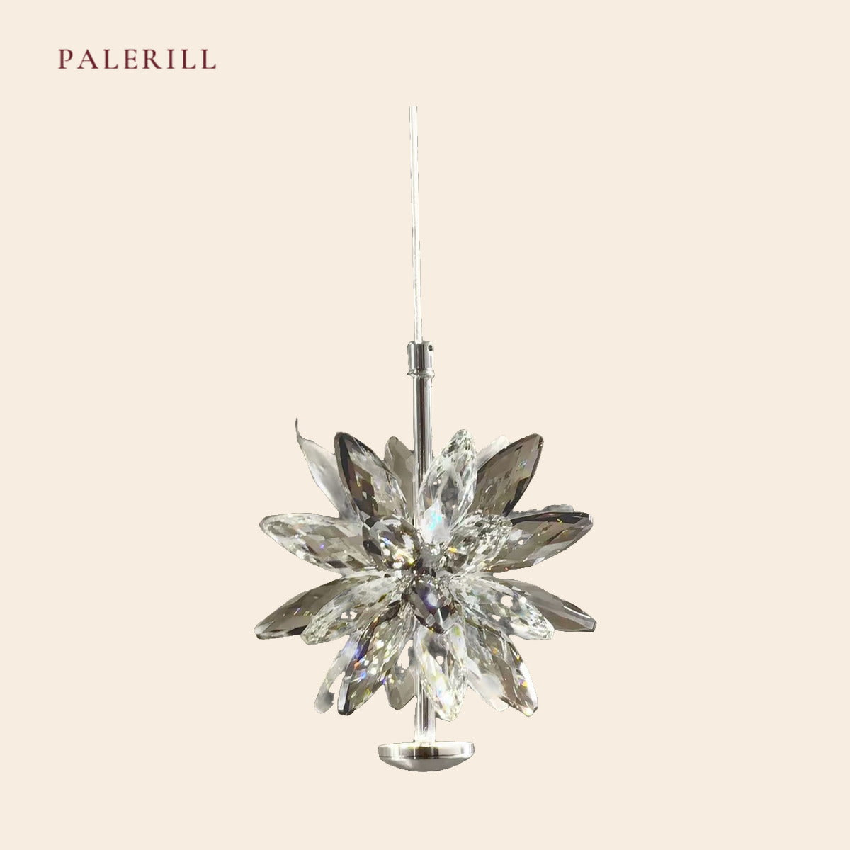 PALERILL AM0329 — Modern Crystal Bedside Pendant (view 3)