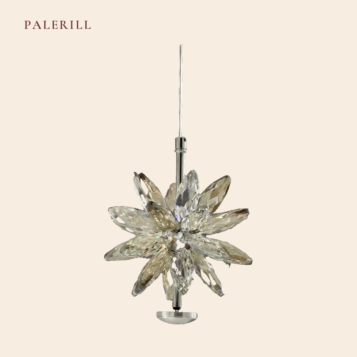 PALERILL AM0329 — Modern Crystal Bedside Pendant (view 4)