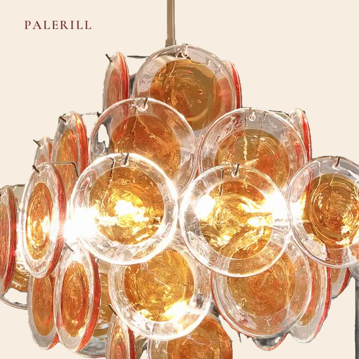 PALERILL AM0330 — French Cream Vintage Chandelier (view 3)