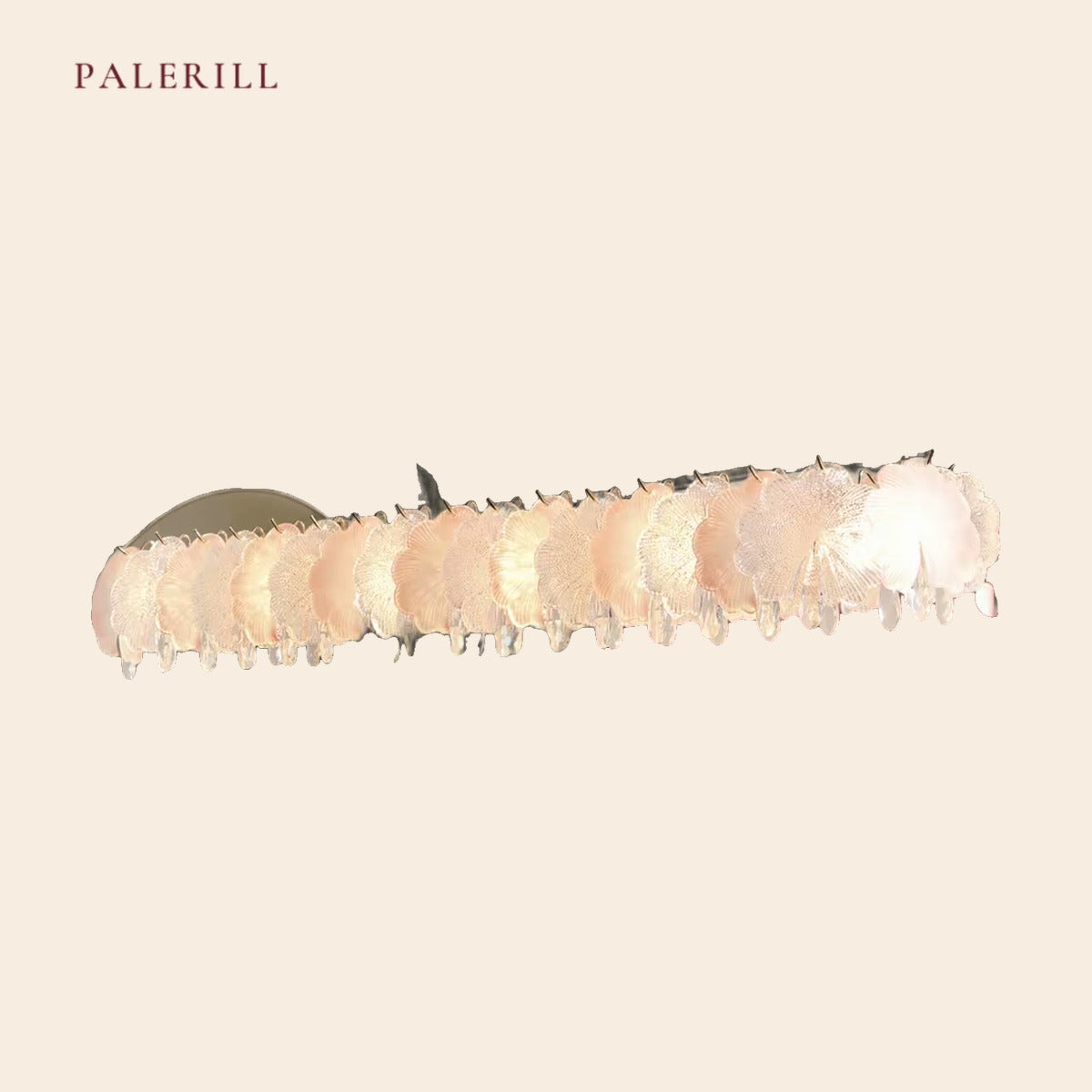 PALERILL AM0343 — French Vintage Glass Dining Chandelier (view 2)