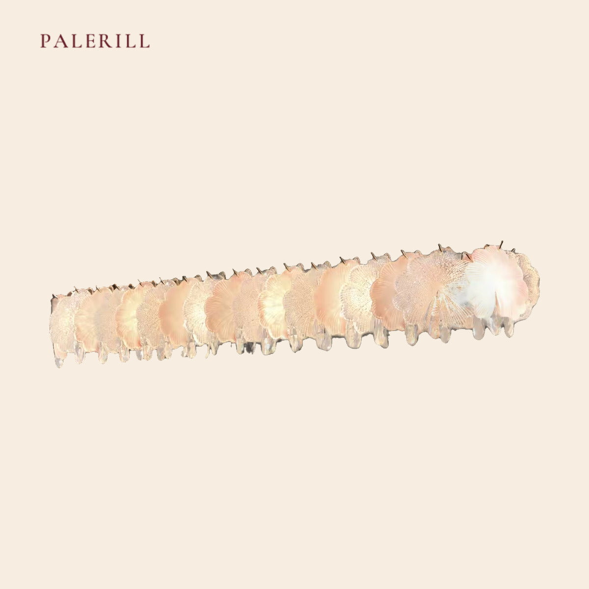 PALERILL AM0343 — French Vintage Glass Dining Chandelier (view 3)