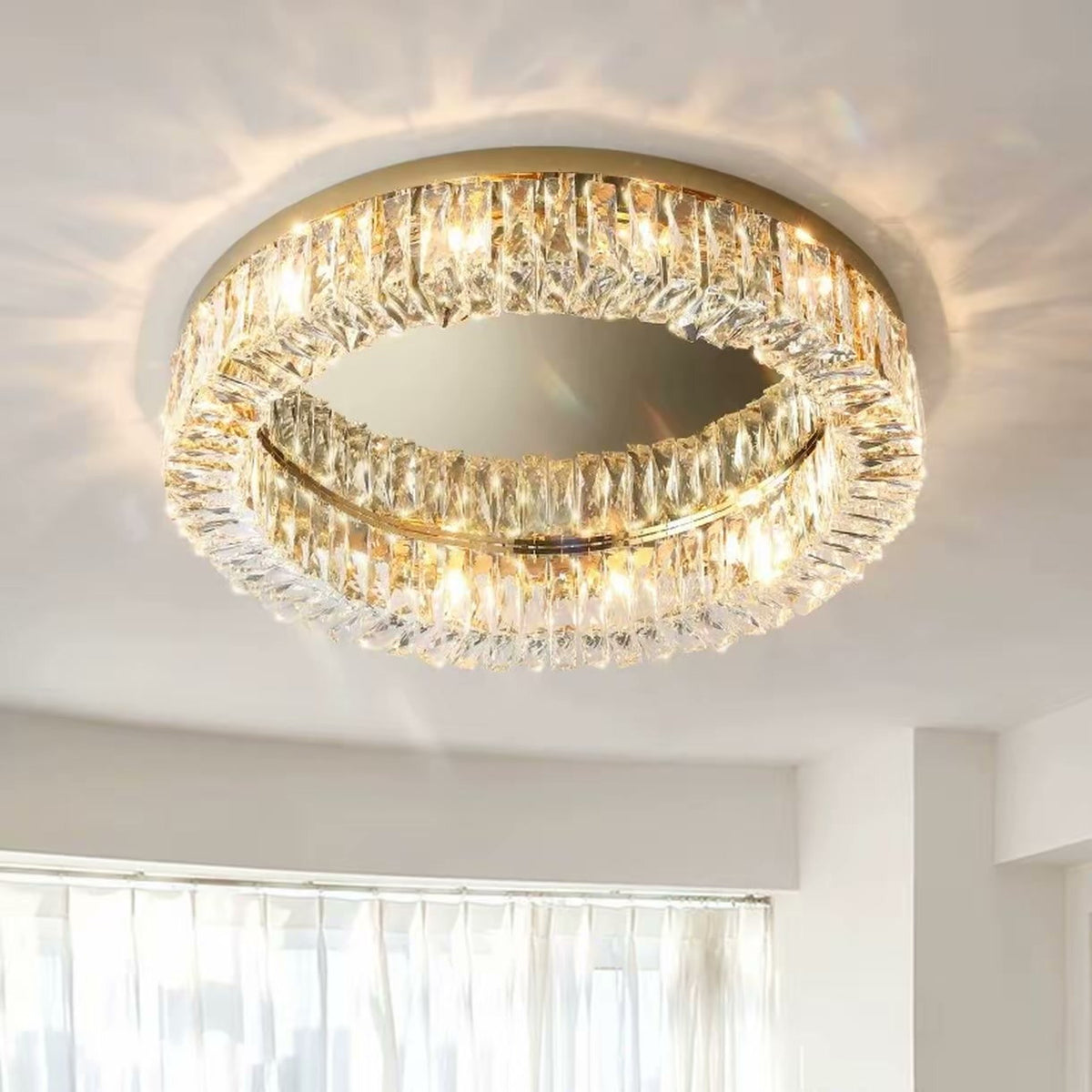 PALERILL AM0331 — Modern Crystal Ceiling Light (view 2)