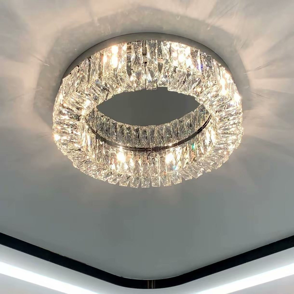 PALERILL AM0331 — Modern Crystal Ceiling Light (view 4)