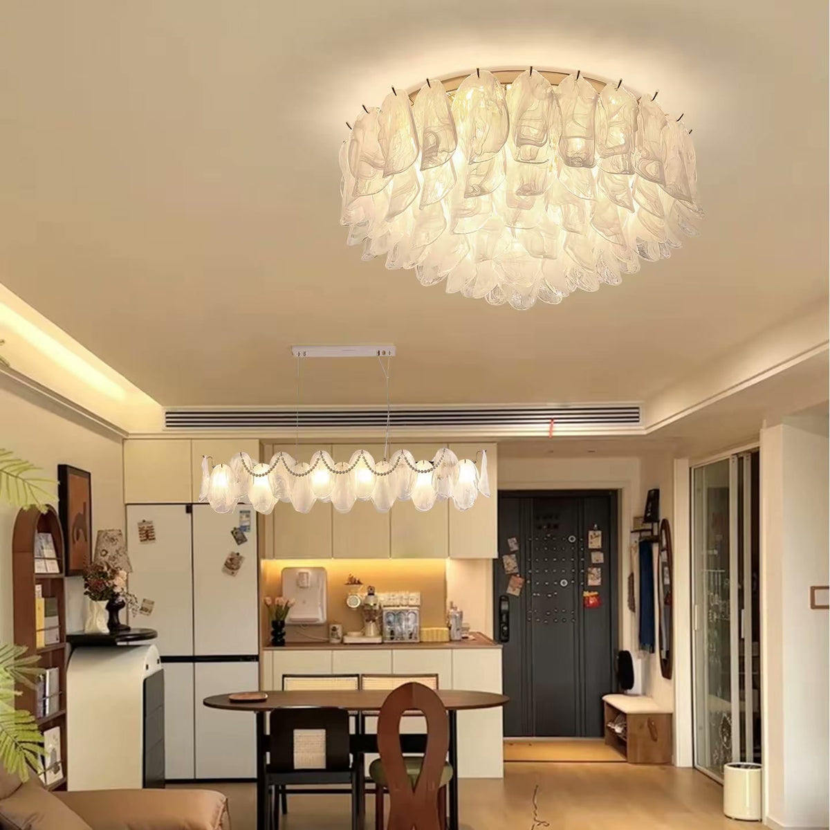 PALERILL AM0352 — French Cloud Glass Ceiling Light (view 3)