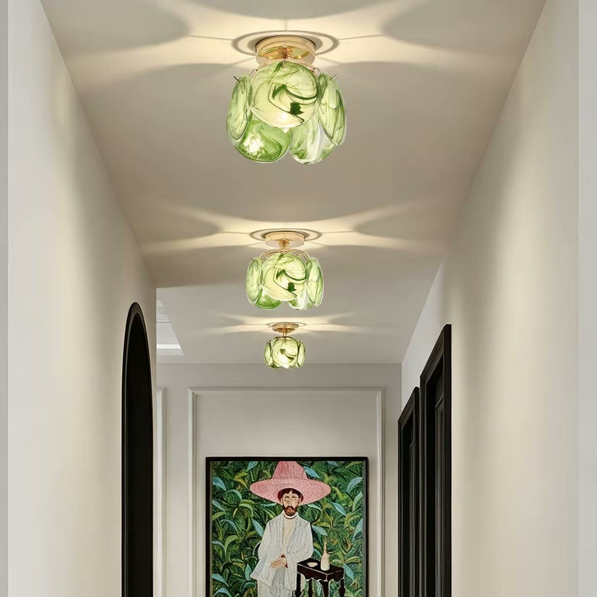 Murano Pink Glass Ceiling Light — PALERILL AM0353