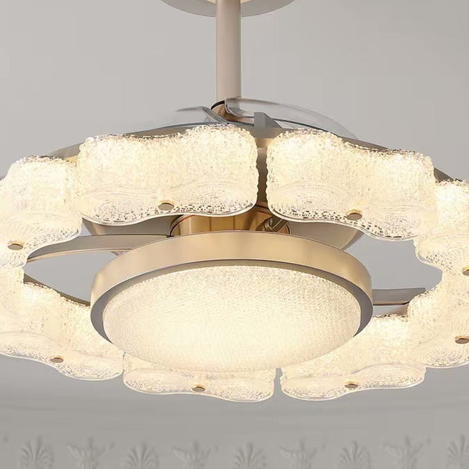 PALERILL AM0359 — French Cream Ceiling Fan Light (view 3)