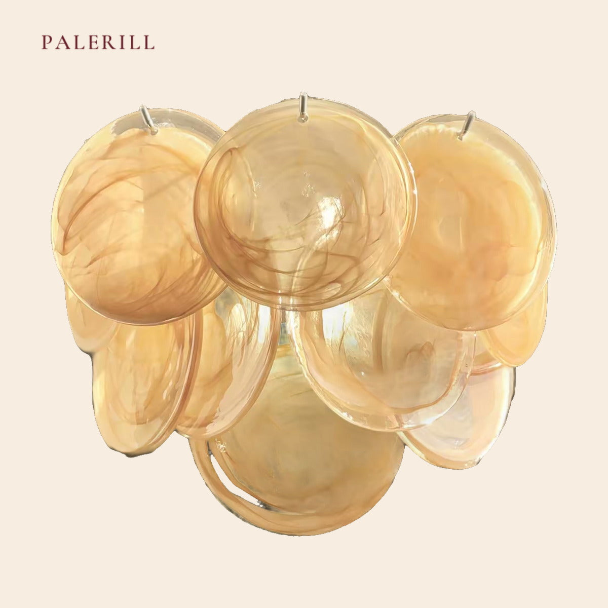PALERILL AM0361 — French Cloud Glass Wall Light (view 2)
