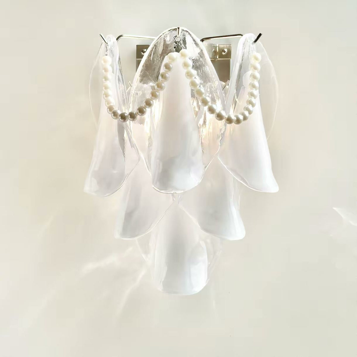 PALERILL AM0365 — French Pink Flower Pearl Wall Light (view 3)