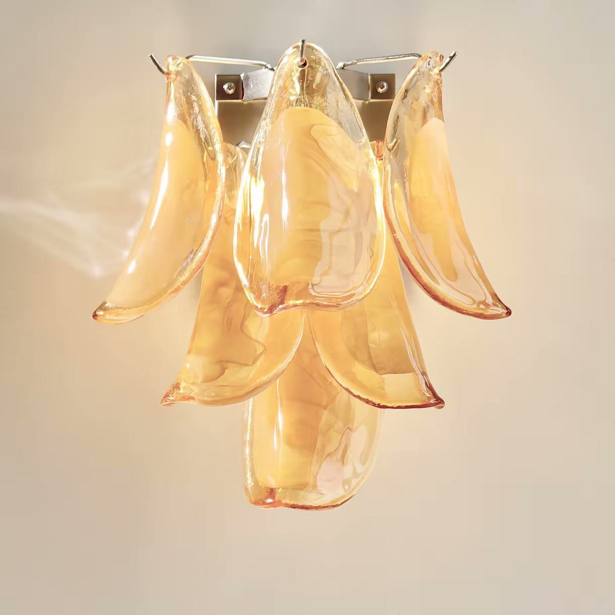 PALERILL AM0366 — Murano Petal Glass Wall Light (view 3)