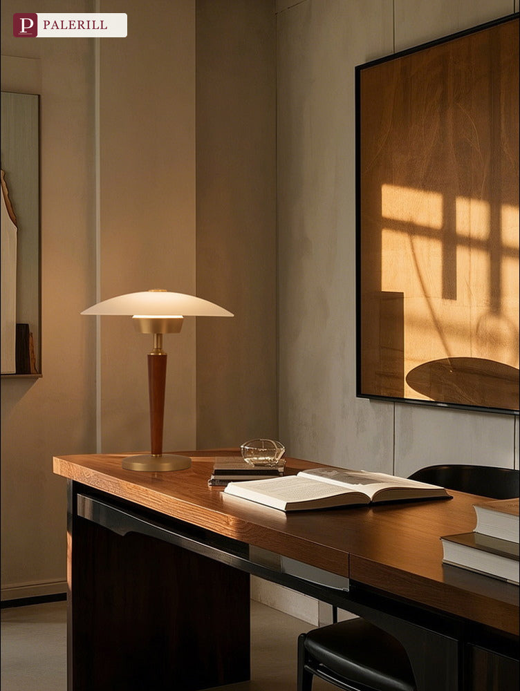 PALERILL | Wabi-Sabi Jade-Glow Vintage Table Lamp