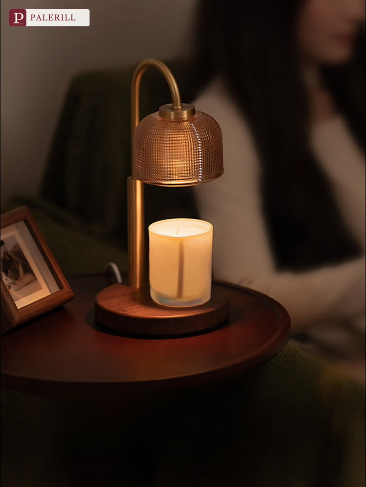 PALERILL | Brass & Walnut Dimmable Fragrance Lamp