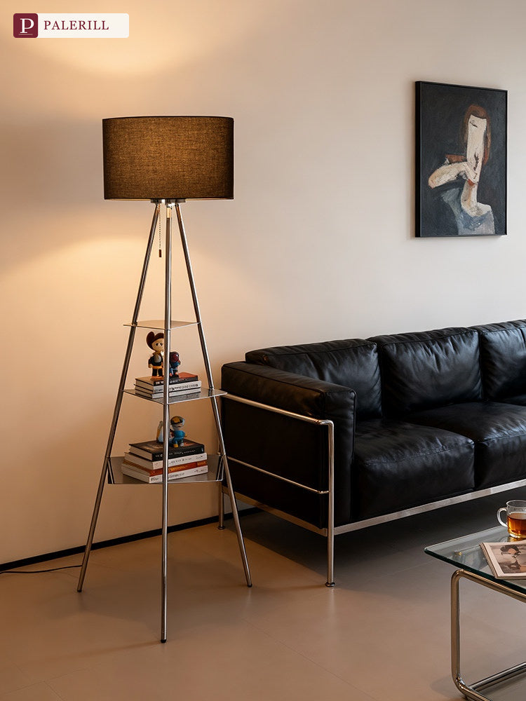 PALERILL | Multi-Tier Bookshelf Floor Lamp, Bauhaus Style