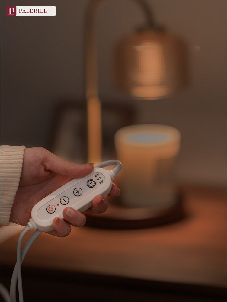 PALERILL | Brass & Walnut Dimmable Fragrance Lamp