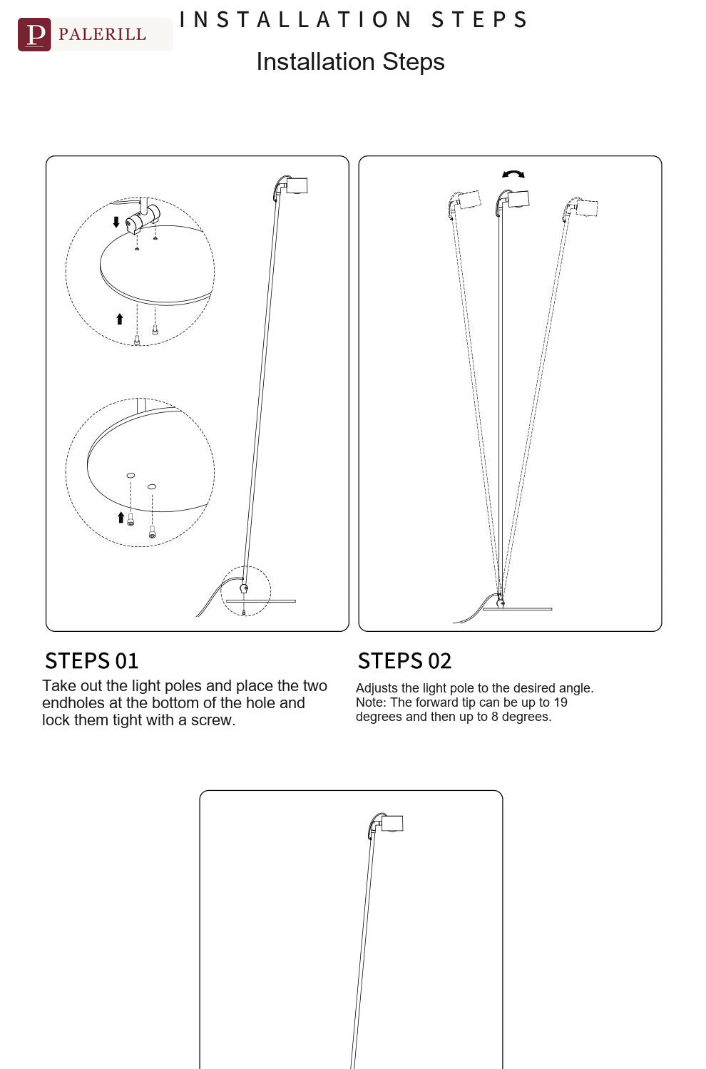 PALERILL | Full-Spectrum Eye-Care Minimalist Floor Lamp